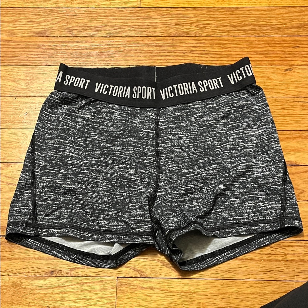 Victoria's Secret Black and Gray Sport Shorts